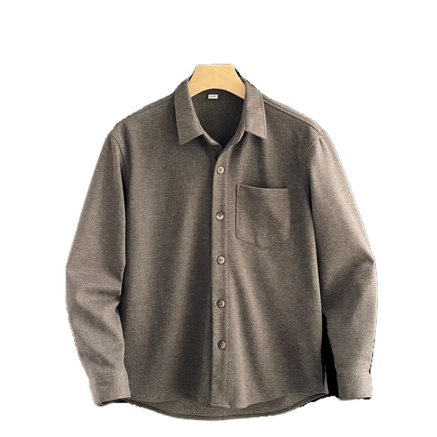 Mens Del Mar Fleece Shirt Jacket Heather Grey |  Outerwear Mens Heather Grey