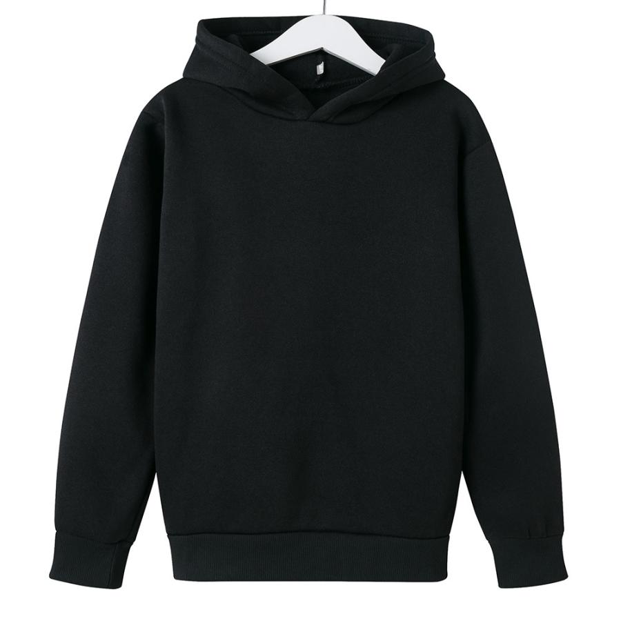 Mens Fluent Sweater Hoodie Black |  Long Sleeve Tops Long Sleeve Tops Black