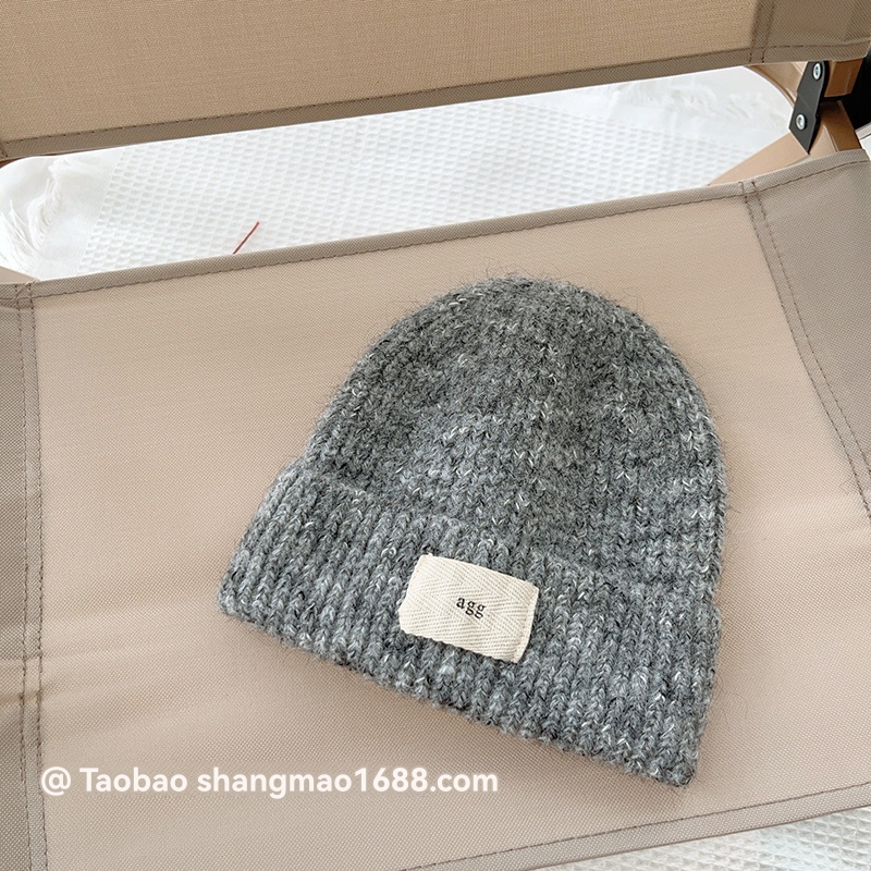 Mens Label Beanie Light Heather Grey |  Headwear Accessories Headwear