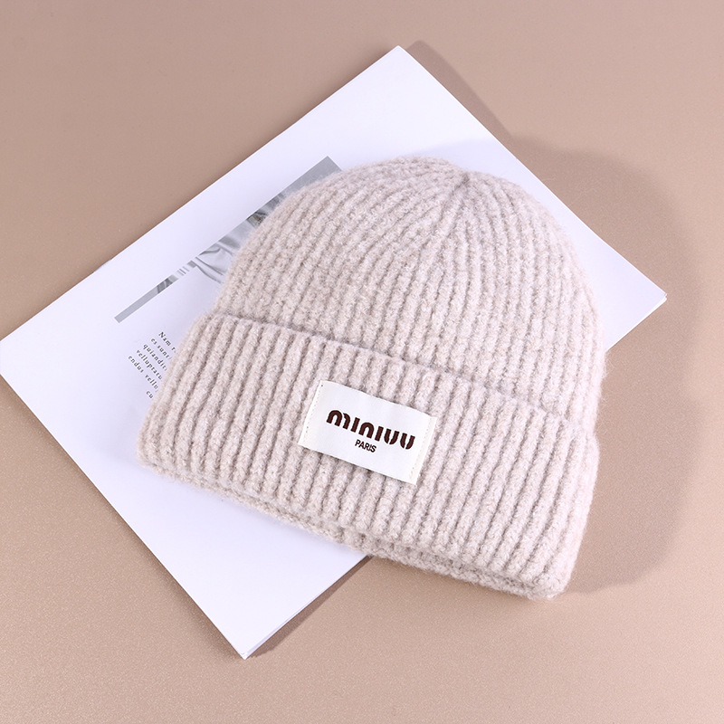 Mens Label Beanie Natural Heather |  Headwear Accessories Headwear