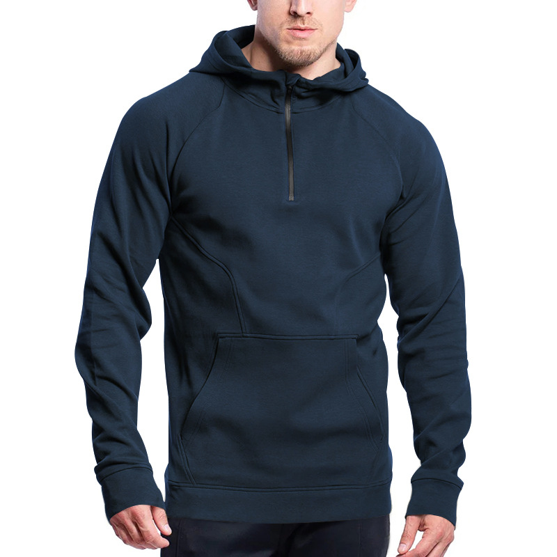 Mens Ponto Performance Half Zip Hoodie Midnight Heather |  Hoodies & Sweatshirts Hoodies & Sweatshirts Hoodies & Sweatshirts