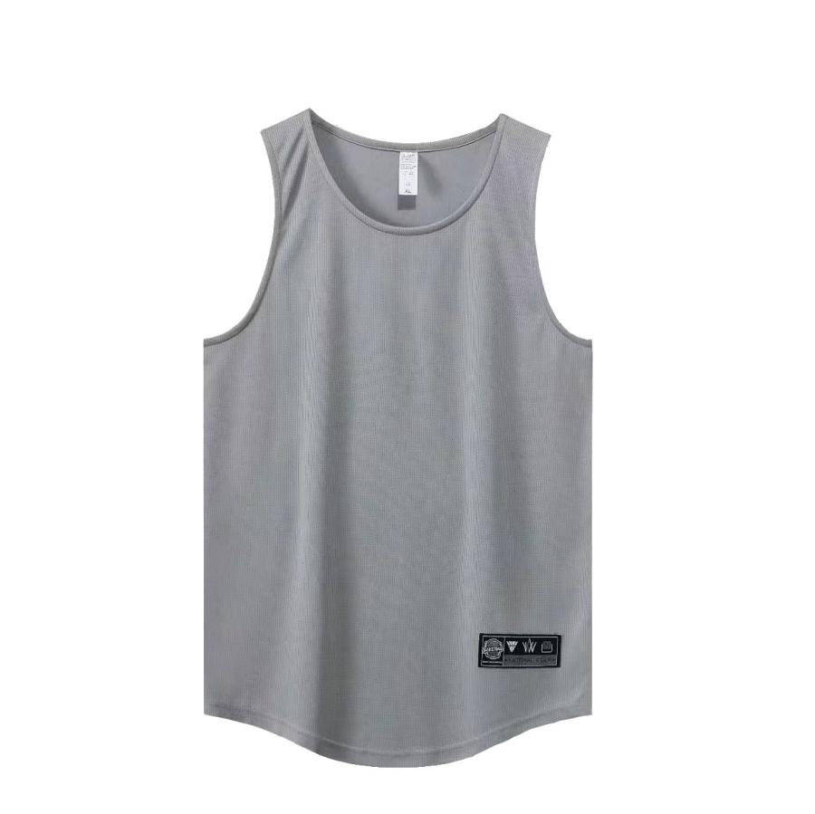 Mens Strato Tech Tank Heather Grey |  Tanks Mens Heather Grey