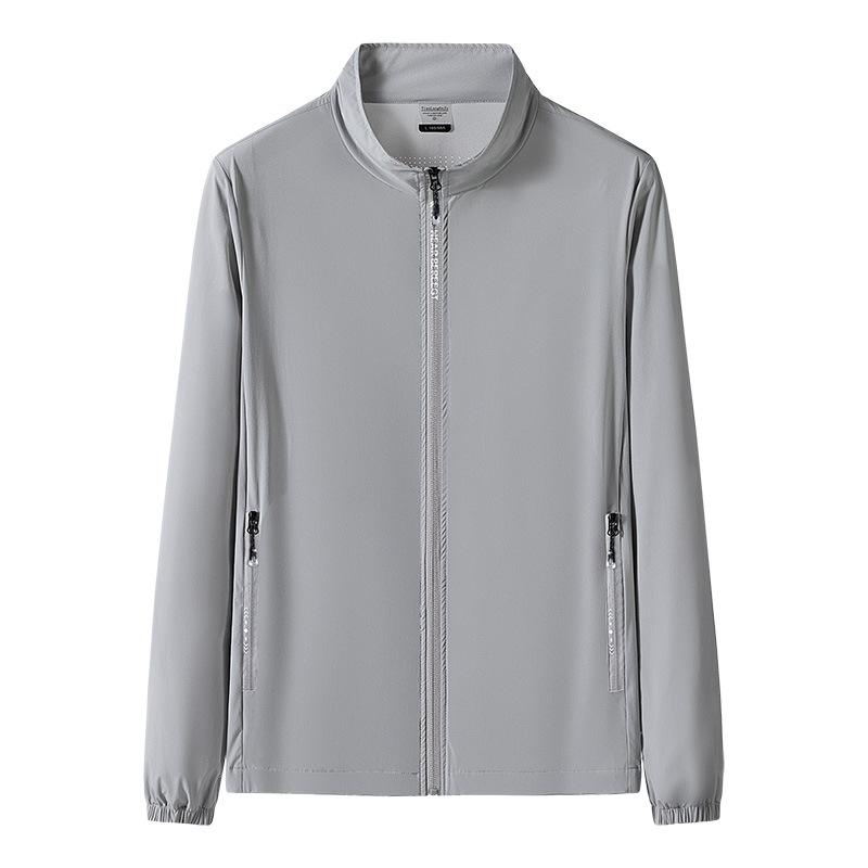 Mens Venture Track Jacket Platinum Linen Texture |  Outerwear Mens Mens