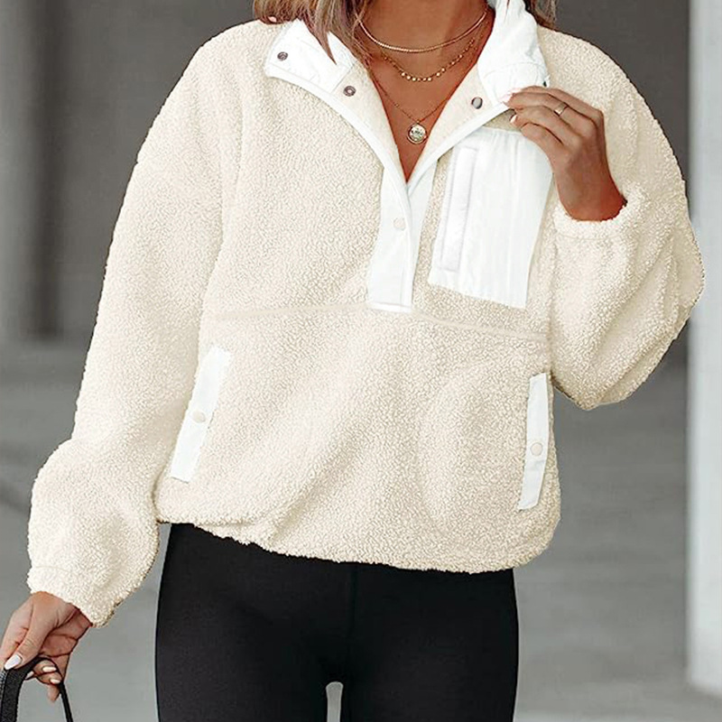 Womens Cozy Sherpa Popover Dune |  Outerwear Outerwear Dune