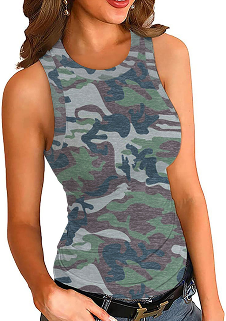 Womens Elevation Plyo Tank Pale Heather Camo |  Tanks Tanks Pale Heather Camo