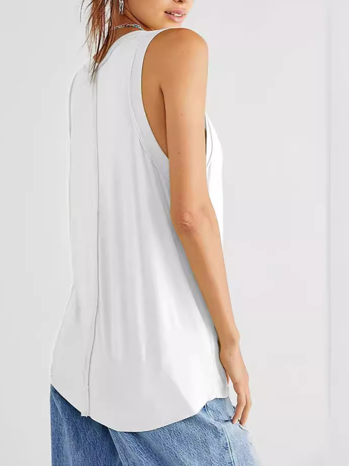 Womens Energy Top Long White |  Tanks Tanks Tanks