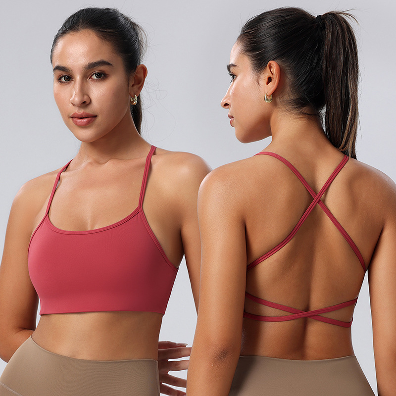 Womens Halo Essential Bra Goldenrod Heather |  Sports Bras Sports Bras Goldenrod Heather