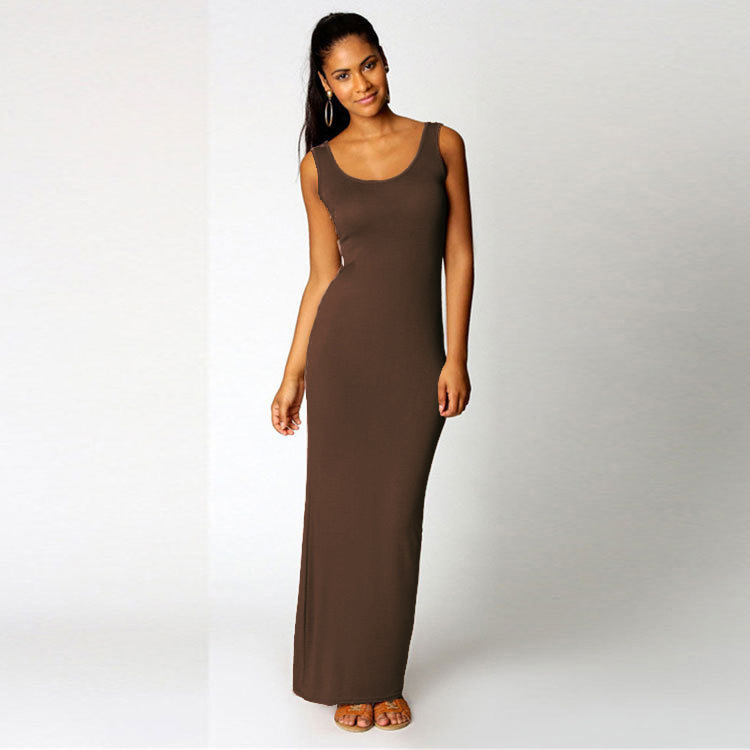 Womens Halo Essential Dress Java Heather |  Dresses & Jumpsuits Bottoms Dresses & Jumpsuits