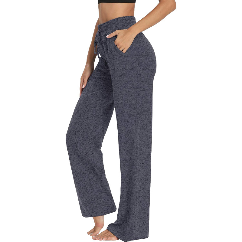 Womens Halo Wide Leg Flare Pant Heather Grey |  Pants Bottoms Heather Grey