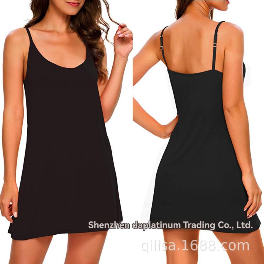 Womens Lux Cami Dress Black |  Dresses & Jumpsuits Bottoms Black