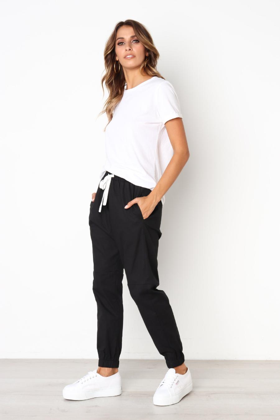 Womens Miles Jogger Black |  Joggers Bottoms Black