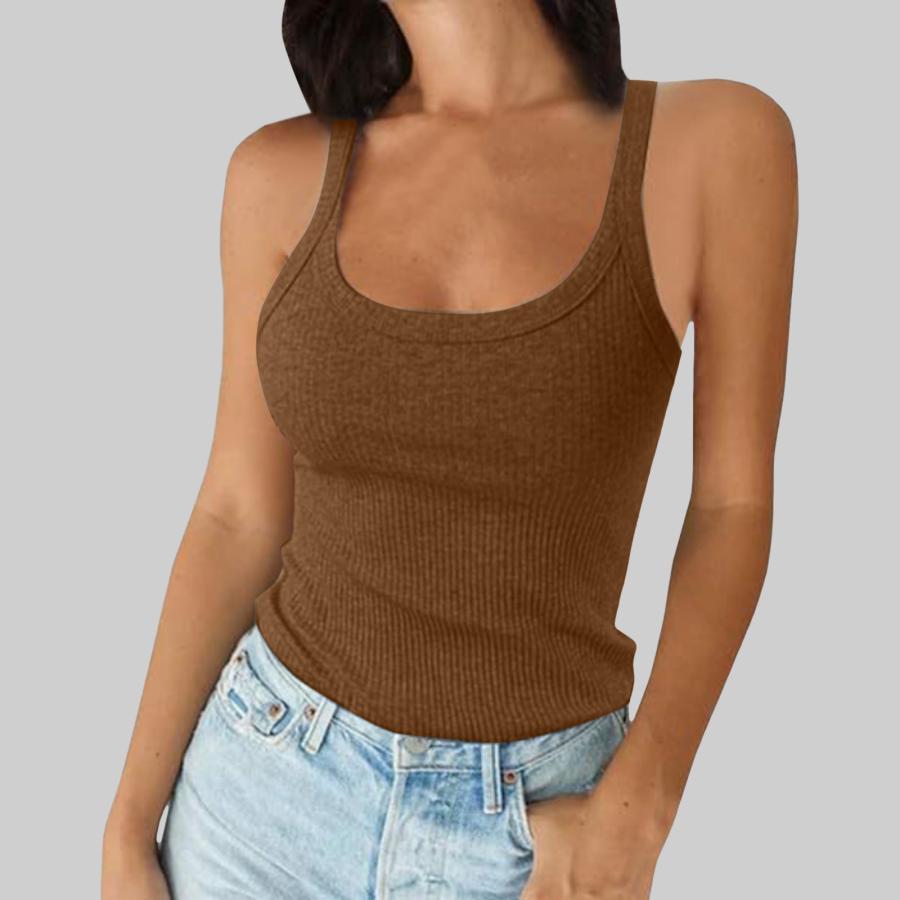 Womens Rib Crop Tank Marsala |  Short Sleeve Tops Womens Marsala