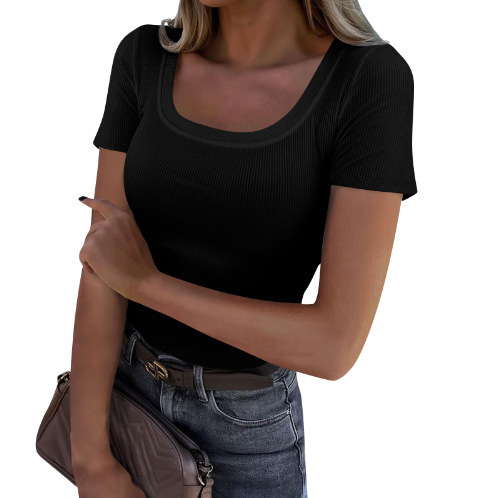 Womens Short Sleeve Pose Bodysuit Black |  Short Sleeve Tops Short Sleeve Tops Black