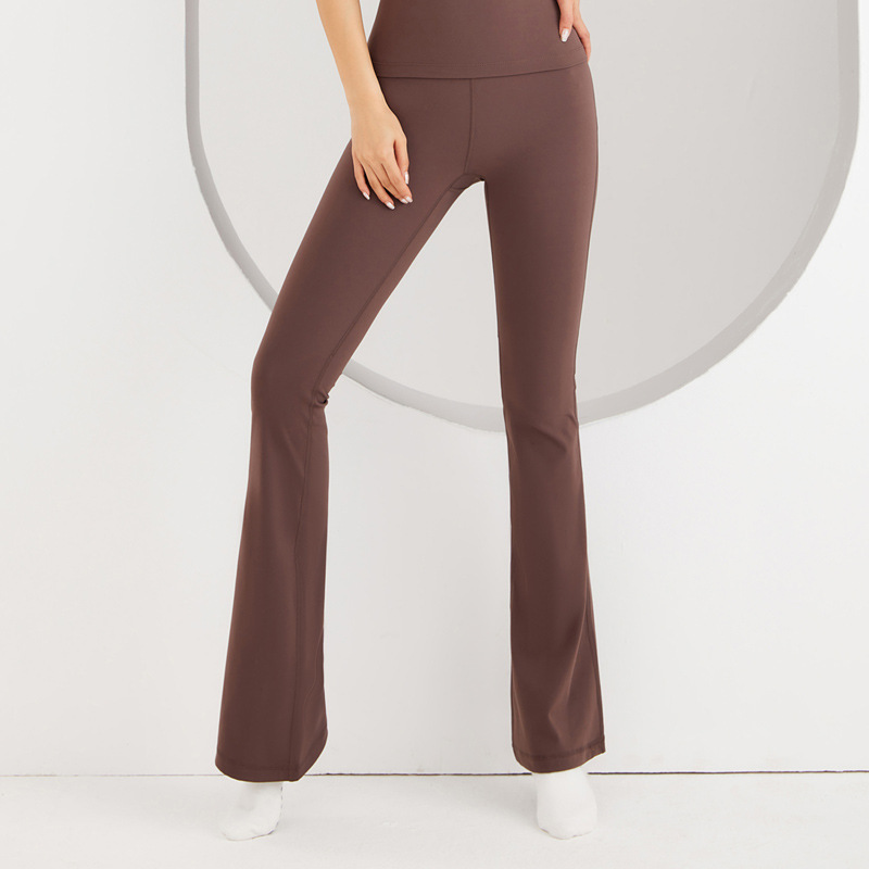 Womens Studio Flare Mahogany |  Pants Bottoms Mahogany