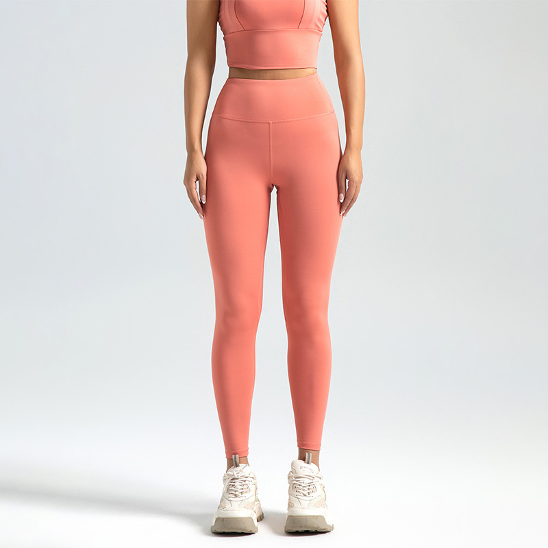 Womens Studio Pocket Legging Grapefruit |  Leggings Bottoms Grapefruit