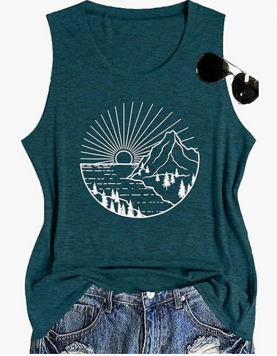 Womens The Rise The Shine Tank Charcoal Heather |  Short Sleeve Tops Short Sleeve Tops Charcoal Heather