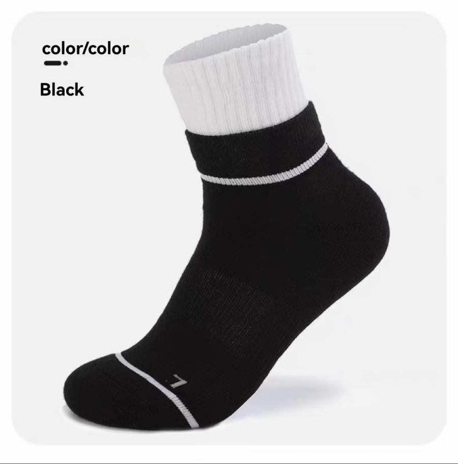 Womens V1 Crew Sock Charcoal Heather |  Socks Accessories Charcoal Heather