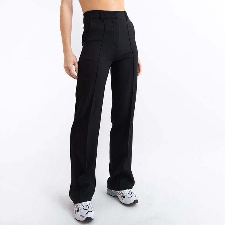 Womens Womens Meta Wideleg Black |  Pants Bottoms Black